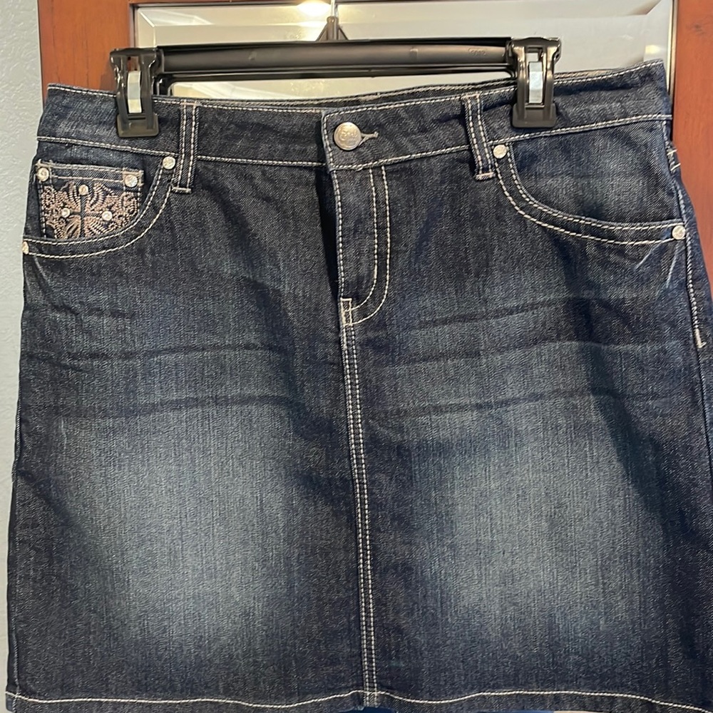 Earl jeans denim skirt size 12 petite